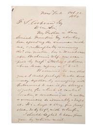 [SLAVERY & ABOLITION] -- [COCKRAN, Francis S. (1814-1886)]. Archive of letters to Maryland abolitionist and Underground Railroad supporter, comprising: