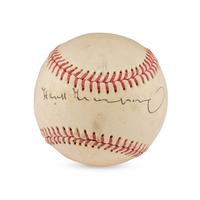 A Hank Greenberg Single Signed Autograph Baseball (Beckett Authentication Services Letter of Authenticity)