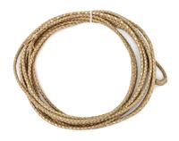 Two Hackamore Braided Bull Hide Ropes Length of lead 29 feet