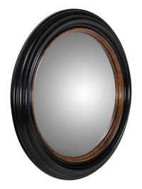 A Regency Style Ebonized and Parcel-Gilt Mirror