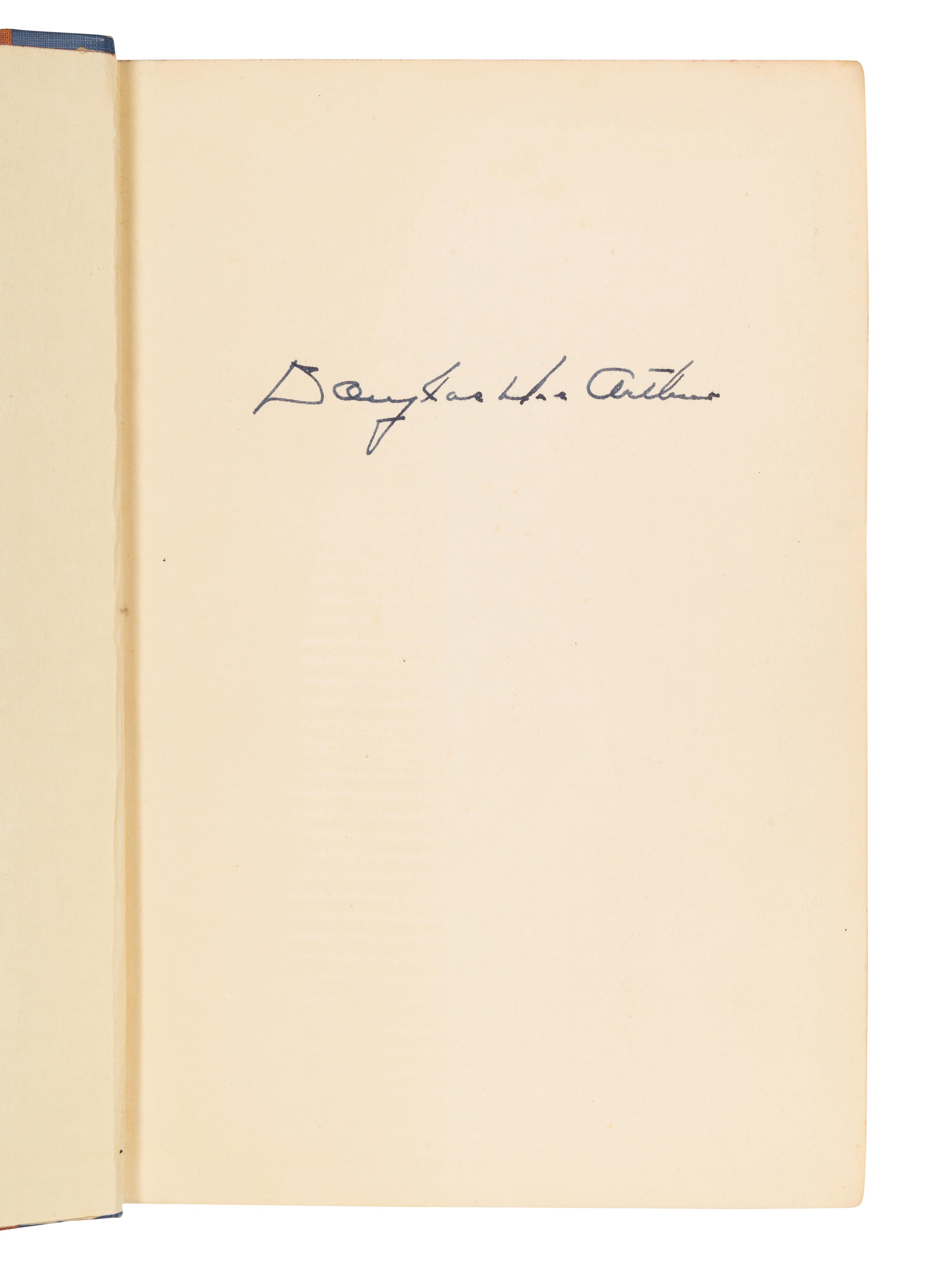 [MacARTHUR, Douglas (1880-1964)]. WHITNEY, Courtney (1897-1969). MacArthur: His Rendezvous with History. New York: Alfred A. Knopf, 1956.
