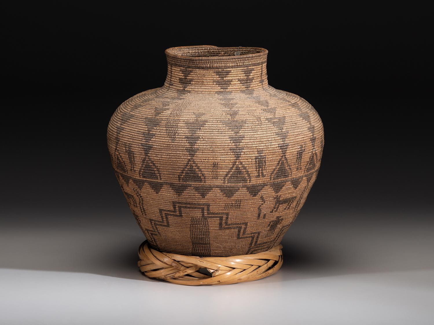 Apache Figural Basketry Olla
