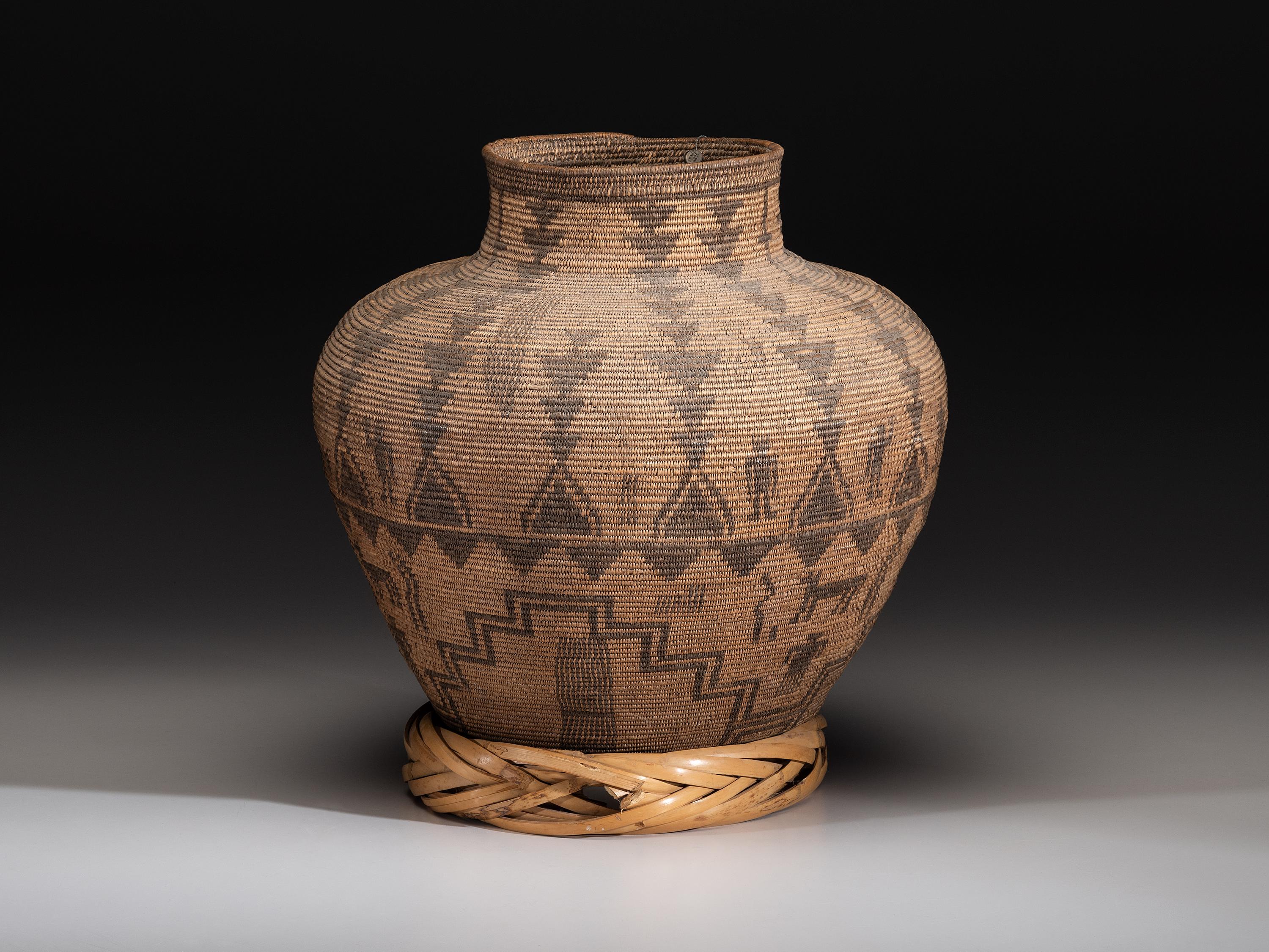 Apache Figural Basketry Olla