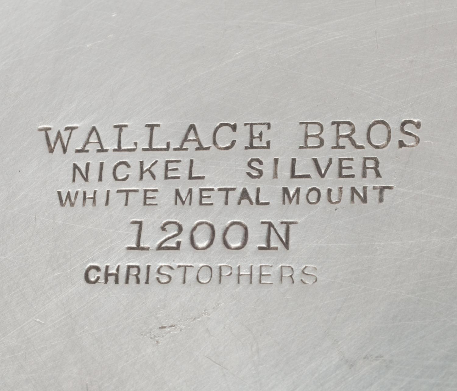 A Pair of Silver-Plate and Rock Crystal Table Ornaments