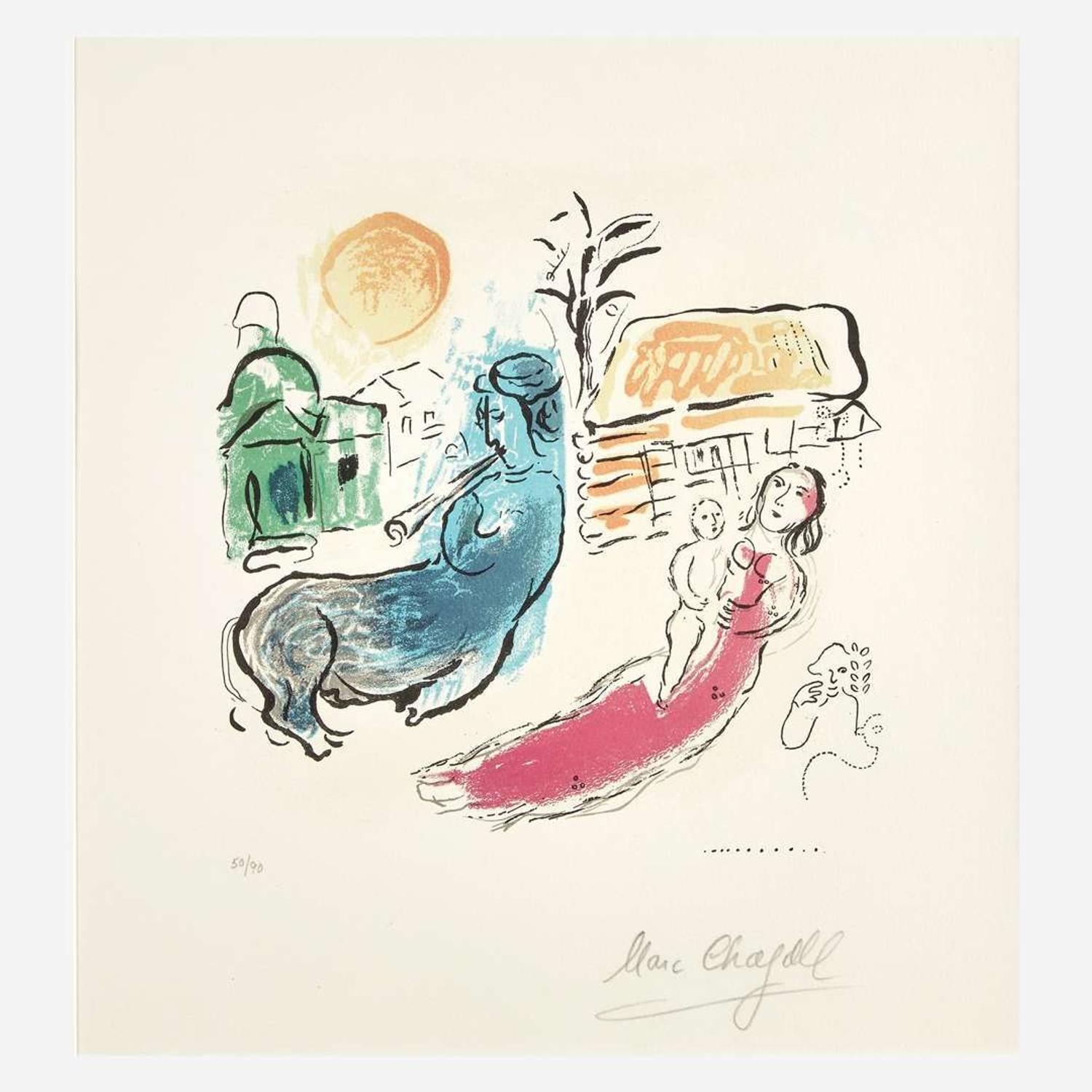 Marc Chagall (French/Russian, 1887-1985) Maternité au Centaur