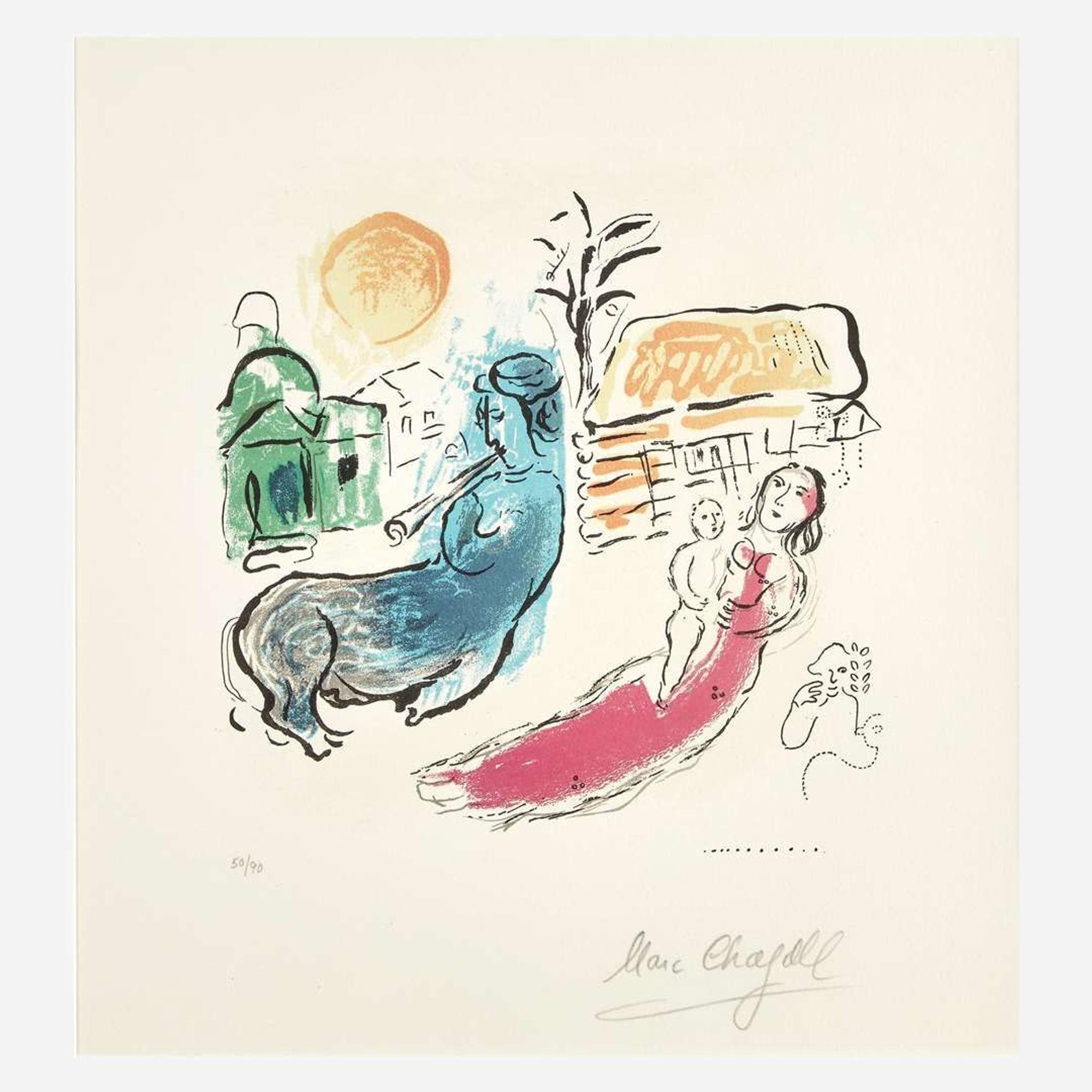 Marc Chagall (French/Russian, 1887-1985) Maternité au Centaur