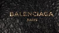 BALENCIAGA, AGED LEATHER CIRCLE BAG