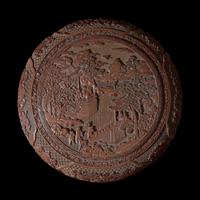 A Large Chinese Cinnabar Lacquer Circular Box and Cover, Late 19th/ Early 20th century 晚清民國 剔紅大捧盒