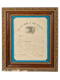 [CIVIL WAR]. A group of 6 Civil War discharge certificates for Wisconsin soldiers, comprising: