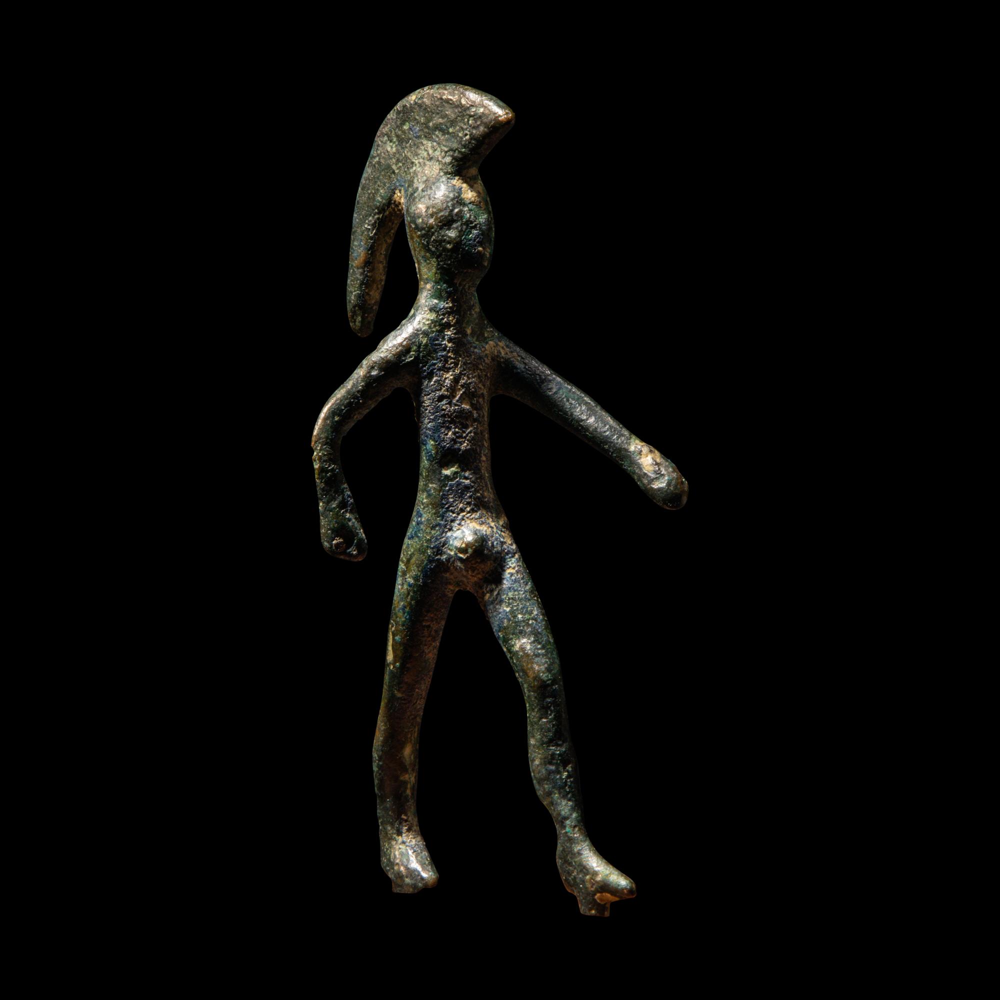 An Etruscan Bronze Figure