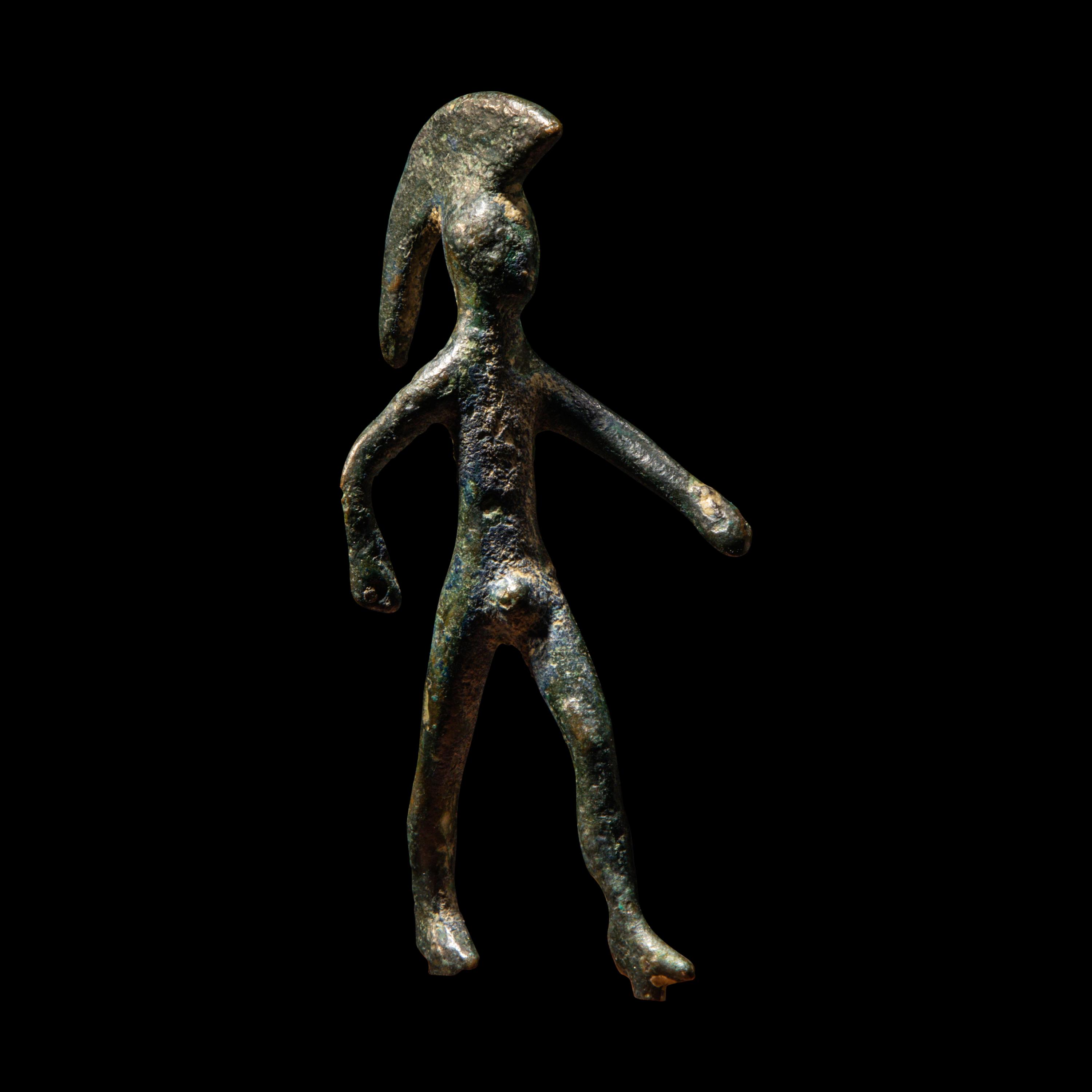 An Etruscan Bronze Figure