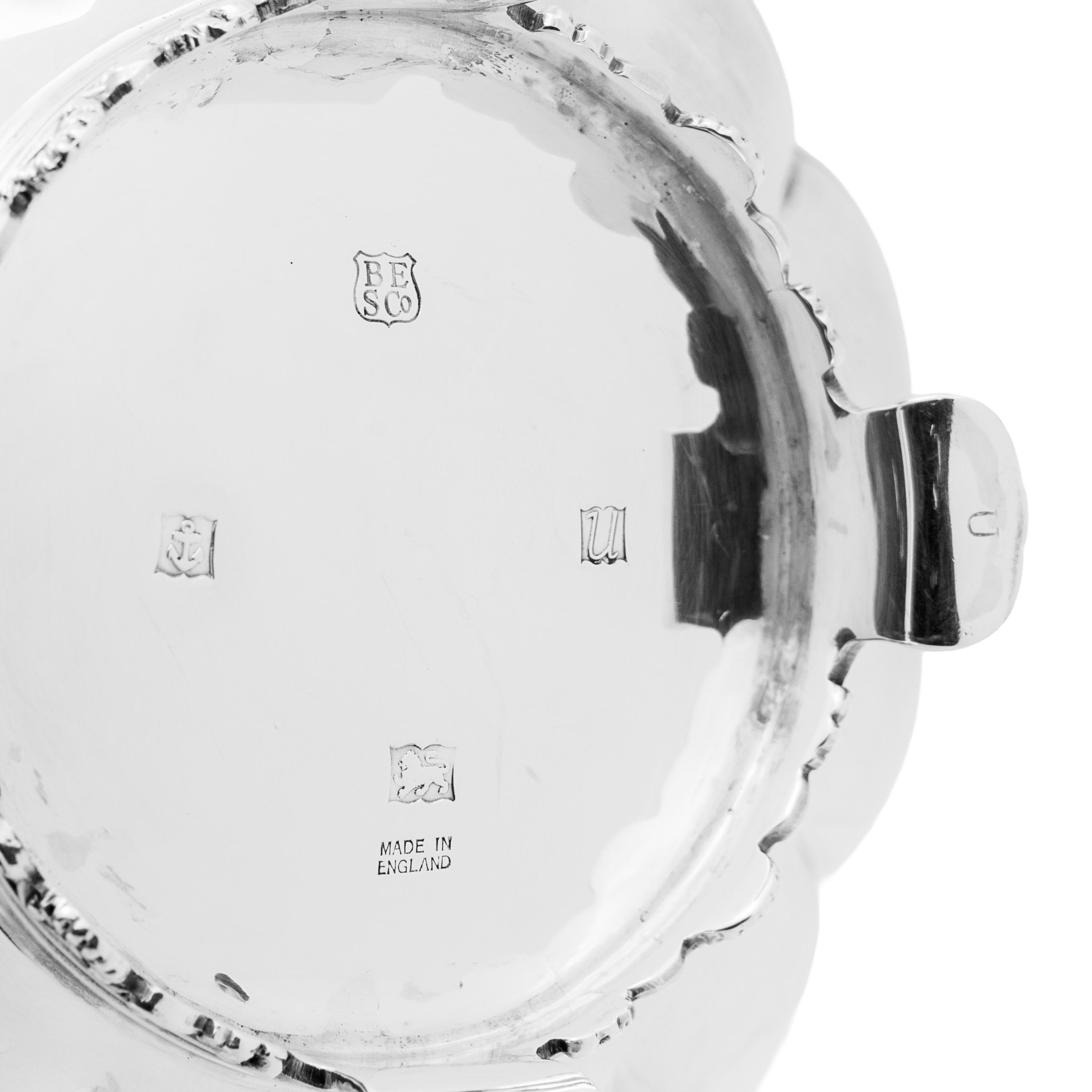 An English Silver Six-Piece Tea and Coffee Service