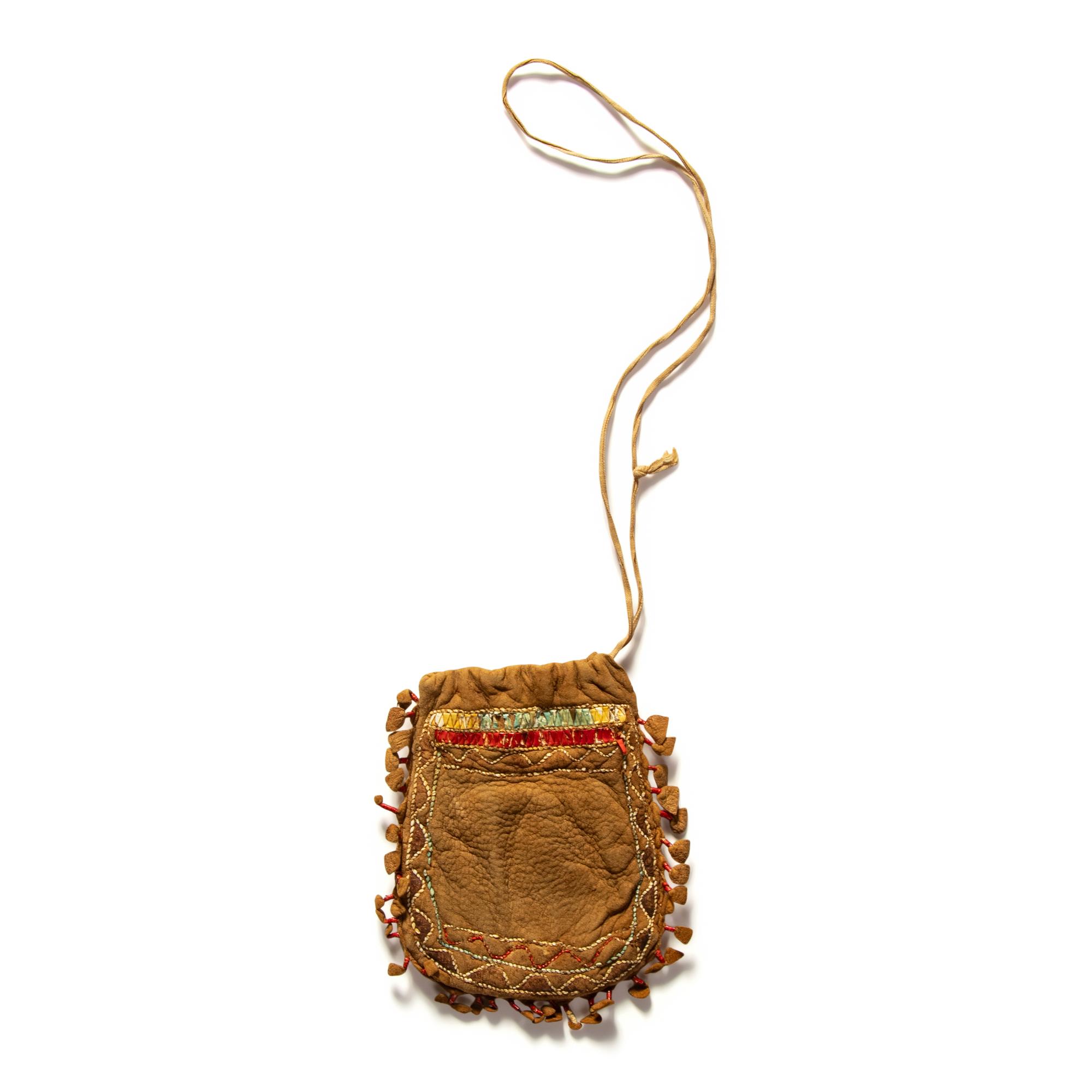 Great Lakes Quilled Drawstring Pouch