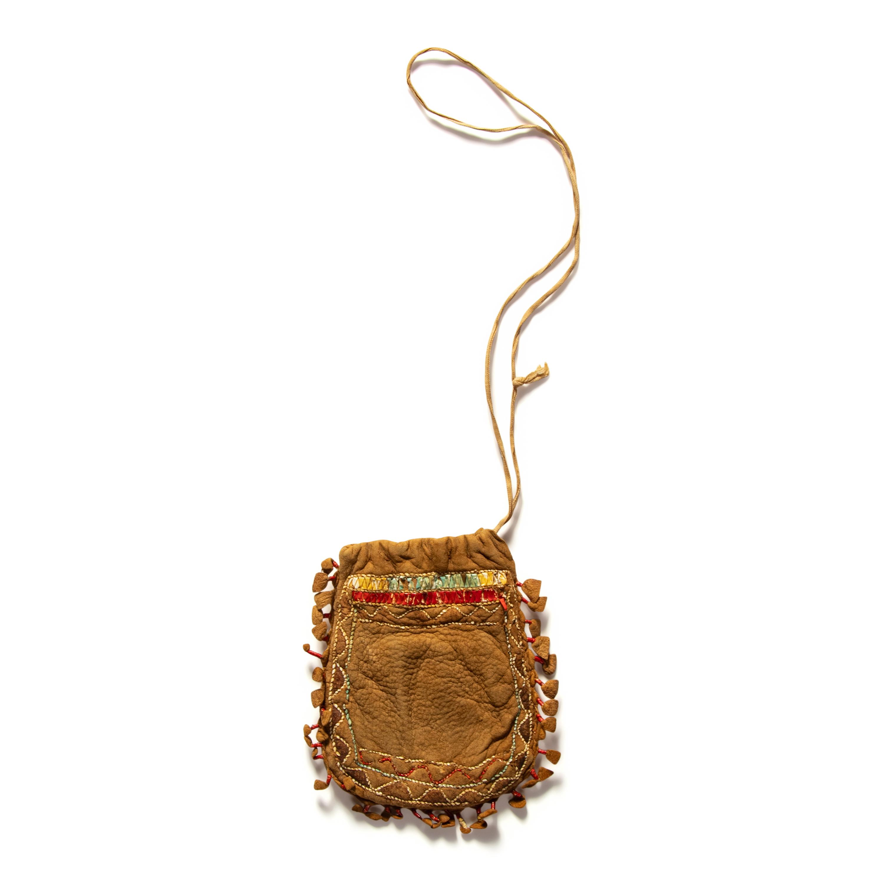 Great Lakes Quilled Drawstring Pouch