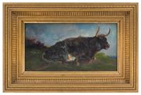 Henry Maurice Page, (British, 19th Century), Cows in a Landscape (two works)