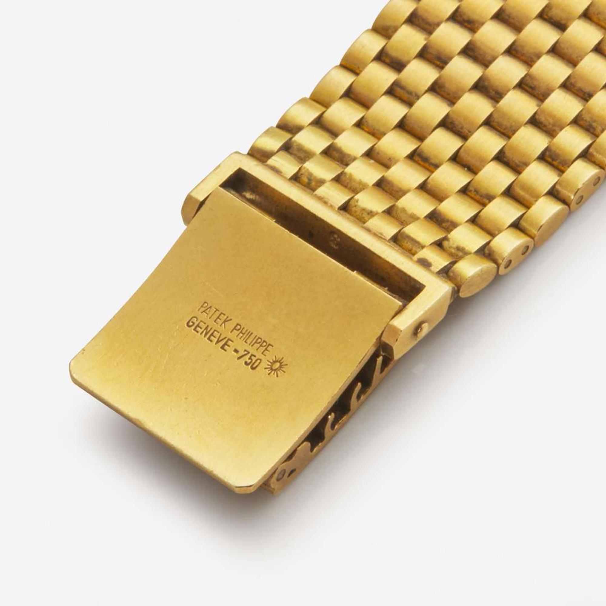 C. 1979 18K Men's Patek Philippe Gold Watch 3739/002 Jumbo Dial