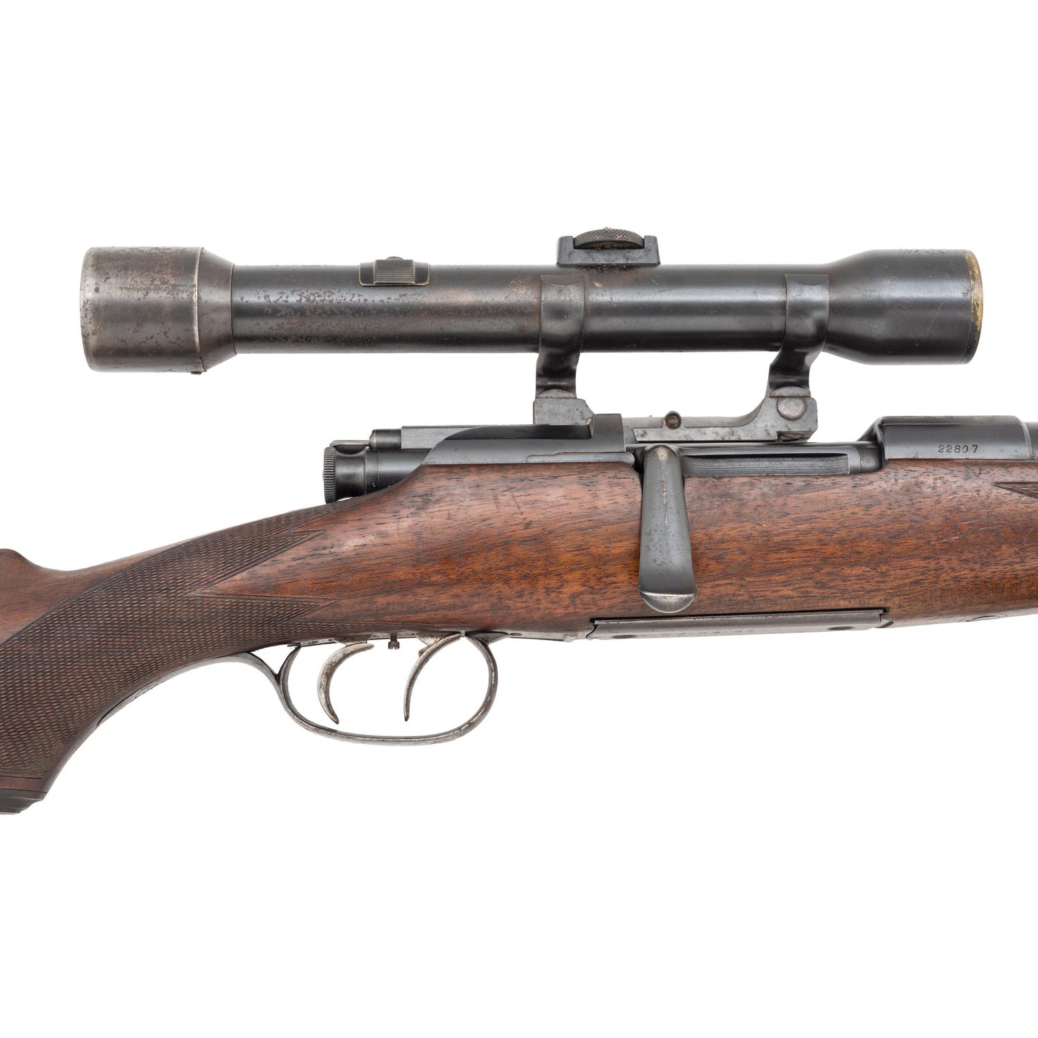 **Mannlicher Schoenauer Model 1903 Rifle with Vintage Kahless Scope
