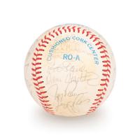 A 1983 Boston Red Sox Team Signed Autograph Baseball with 29 Signatures (Beckett Authentication Services Letter BAS Certified),