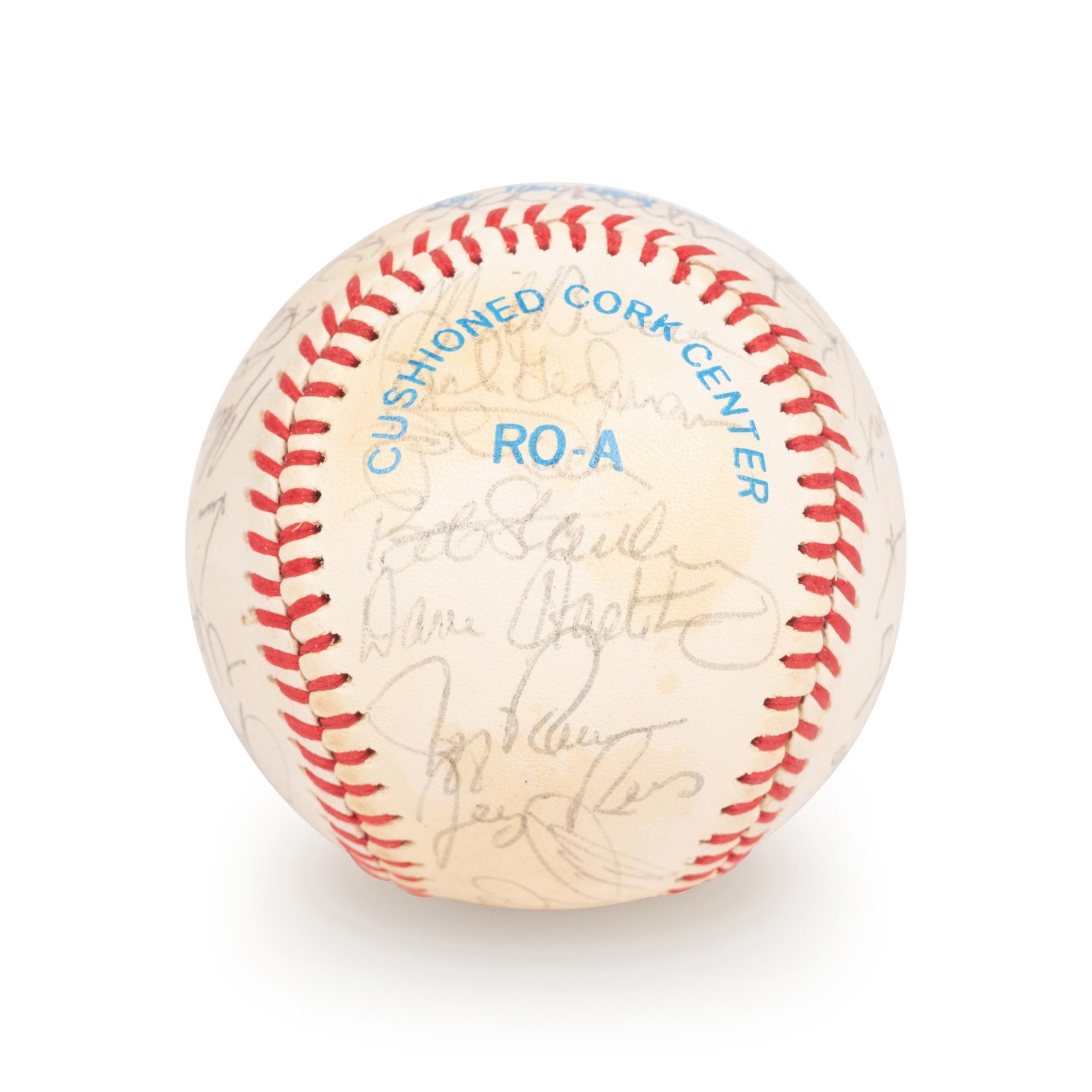 A 1983 Boston Red Sox Team Signed Autograph Baseball with 29 Signatures (Beckett Authentication Services Letter BAS Certified),