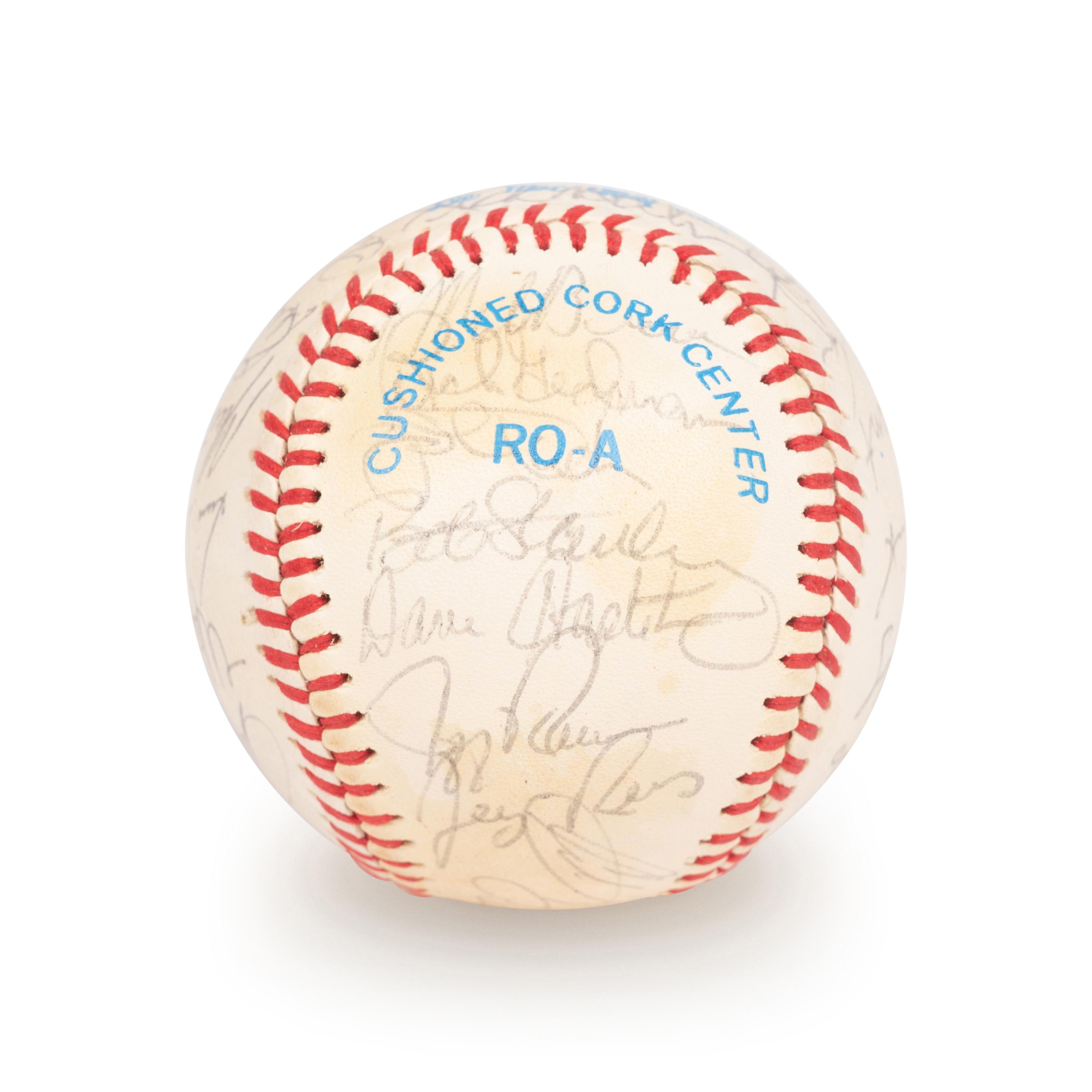A 1983 Boston Red Sox Team Signed Autograph Baseball with 29 Signatures (Beckett Authentication Services Letter BAS Certified),