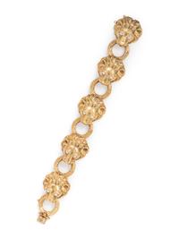 YELLOW GOLD AND DIAMOND LION BRACELET
