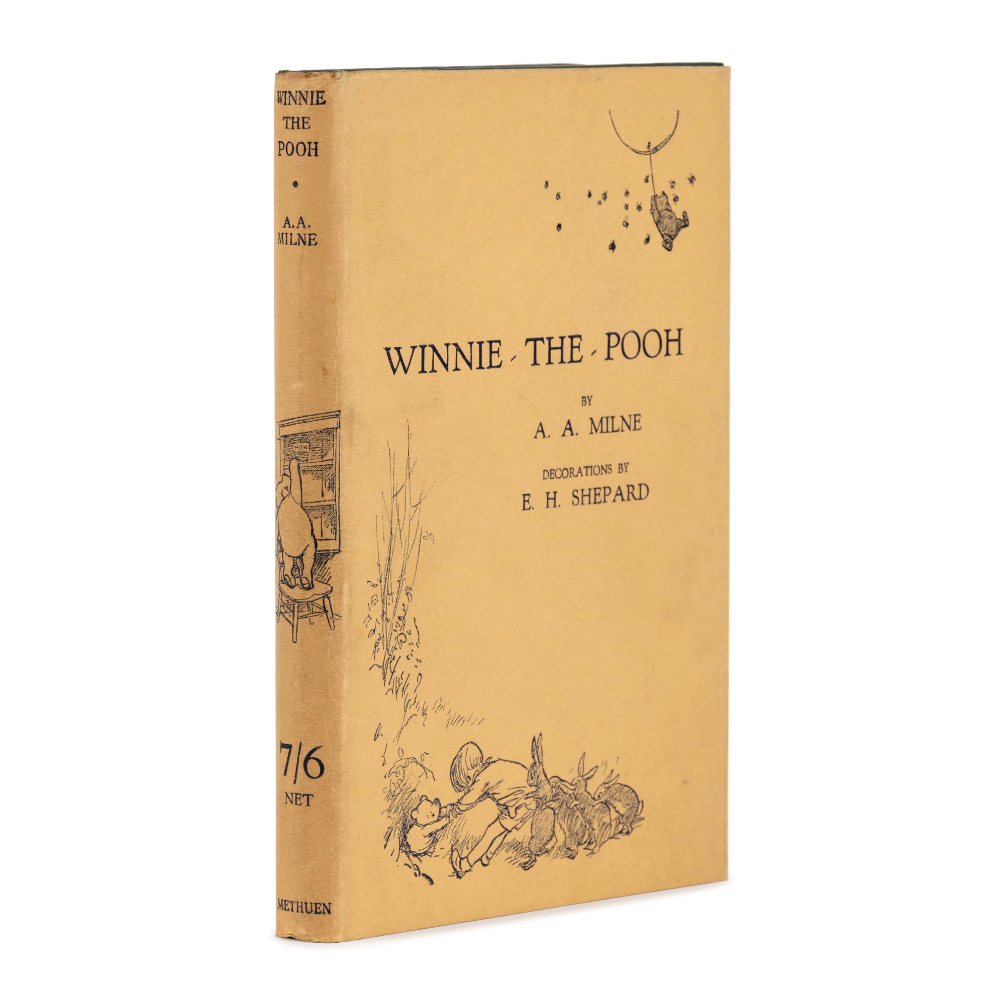 Milne, A.A. (1882-1956). Winnie - The - Pooh . Ernest H. Shepard, decorations. London: Methuen & Co. Ltd, 1926.