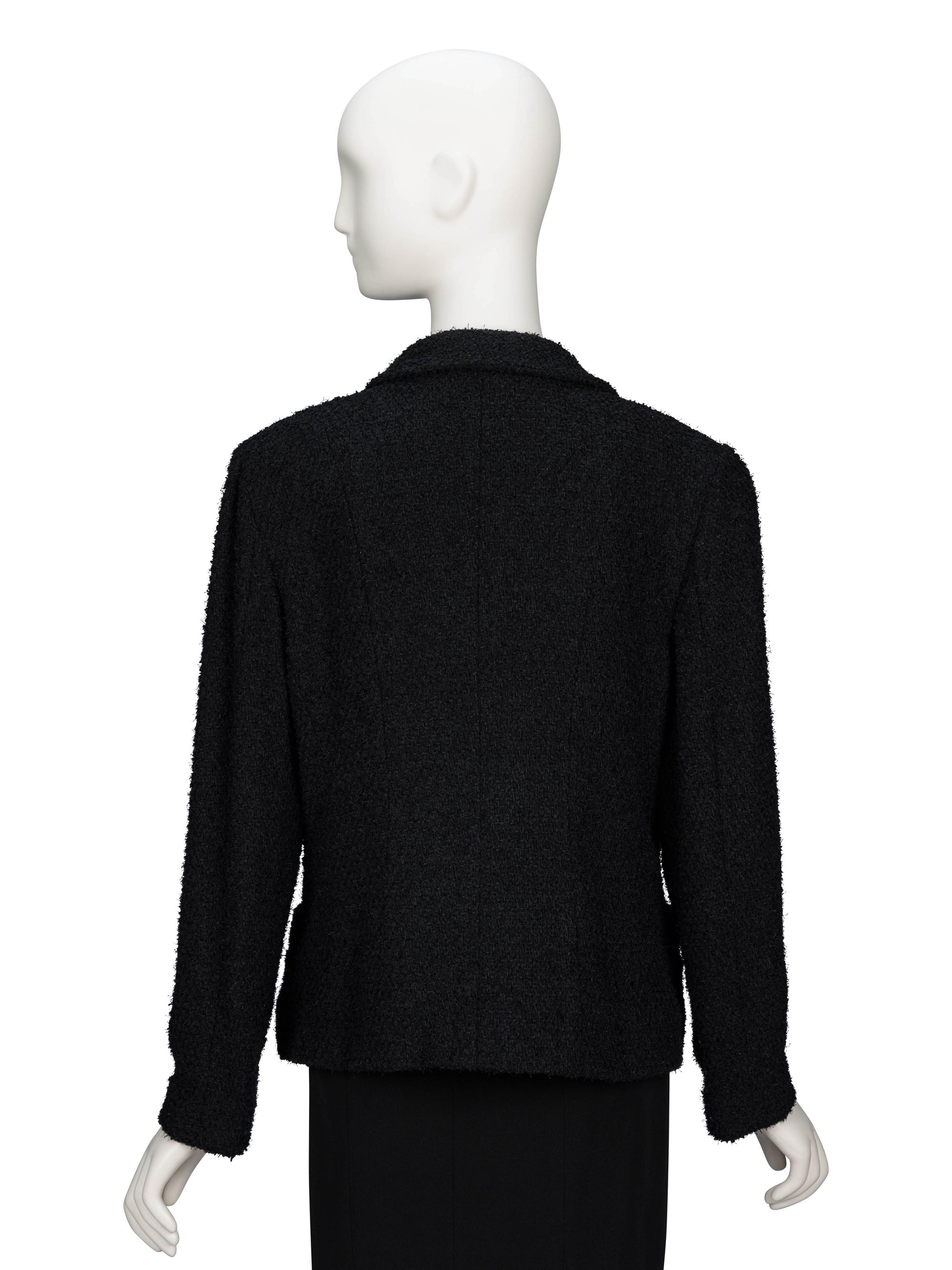 Chanel, Black Bouclé Tweed Jacket