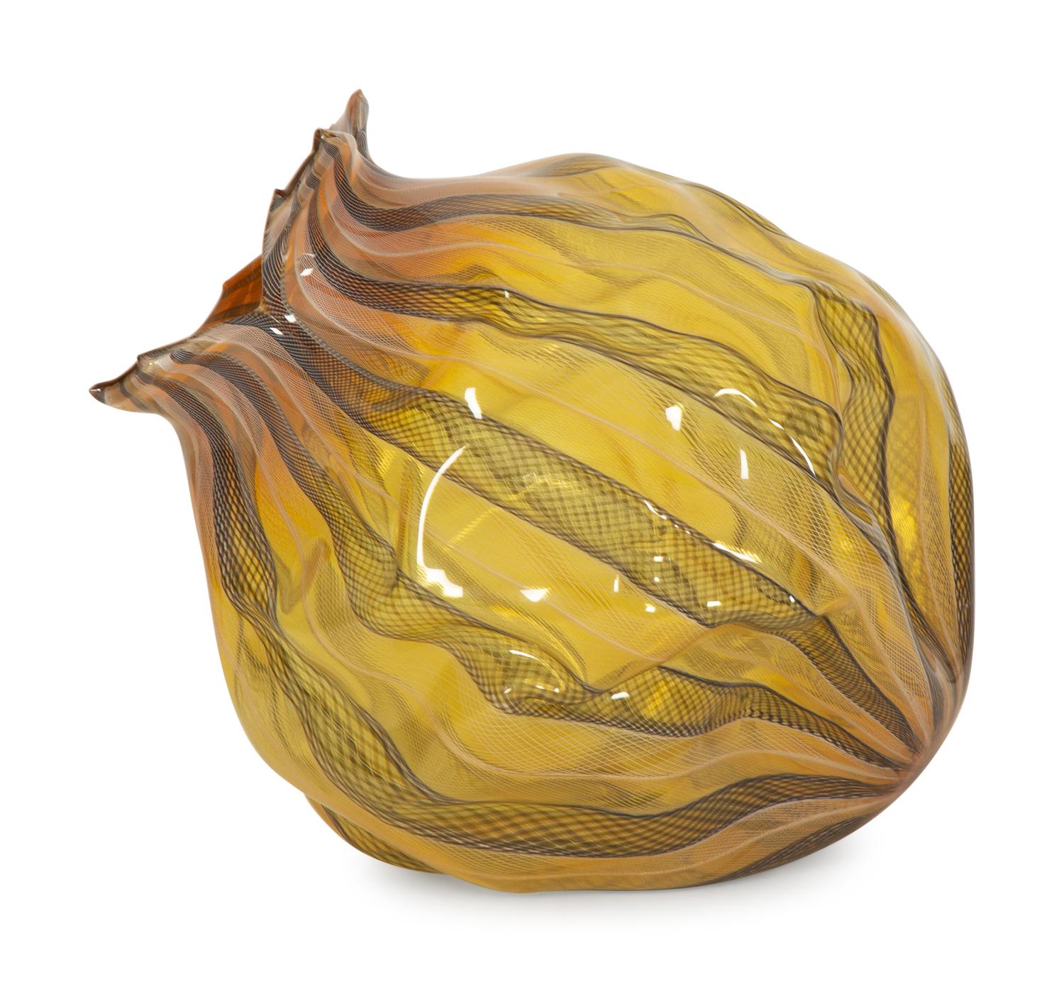 A Monumental Blown Glass Vase, in the Manner of Pilchuk School — 20th Century