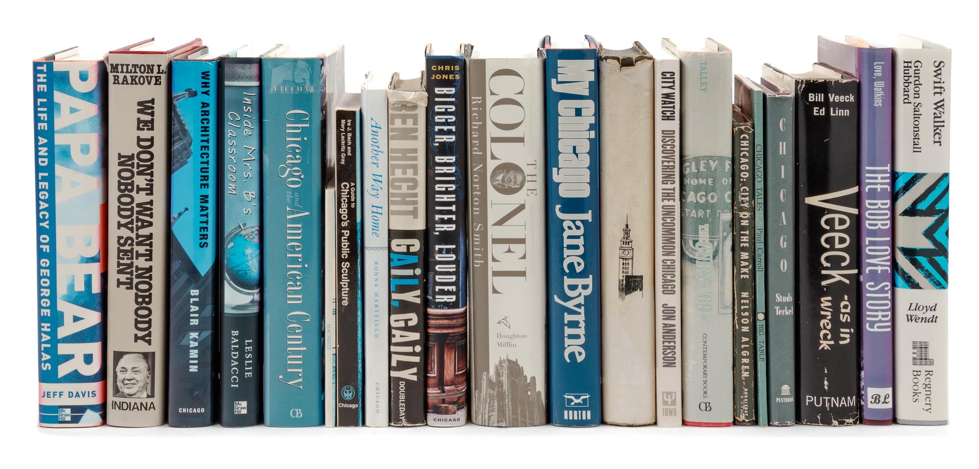 [CHICAGO]. WILLE, Lois. Books from her collection. A Group of 33 works relating to Chicago, including: