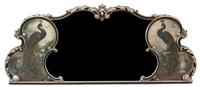 An Art Nouveau Style Over Mantel Mirror 34 x 80 inches. — 20TH CENTURY