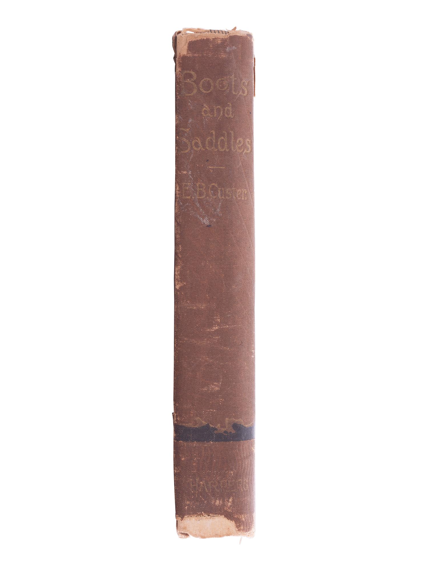 CUSTER, Elizabeth (1842-1933) "Boots and Saddles" Or Life in Dakota with General Custer . With photo.