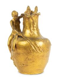 A French Gilt Bronze Pitcher by Alexandre Vibert — 19TH CENTURY