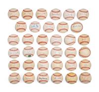 Bases Loaded Signed Autograph Baseball Group No. 37