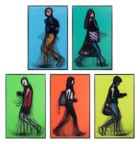 Walking in London II (set of 5), 2014