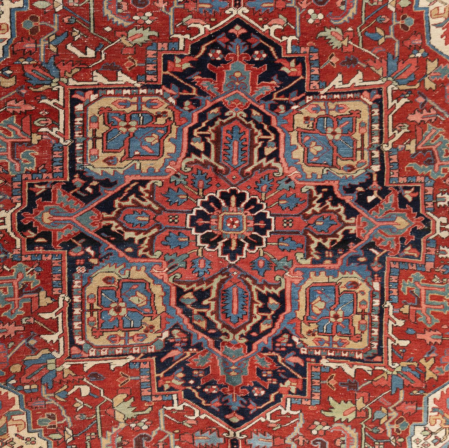 A Heriz Wool Rug