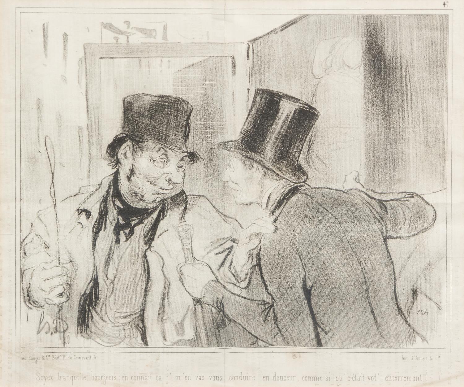 Honore Daumier, (French, 1808-1879), Soyez Tranquille Bourgeois, Les Beaux Jours de la Vie, and Les Bas Bleus