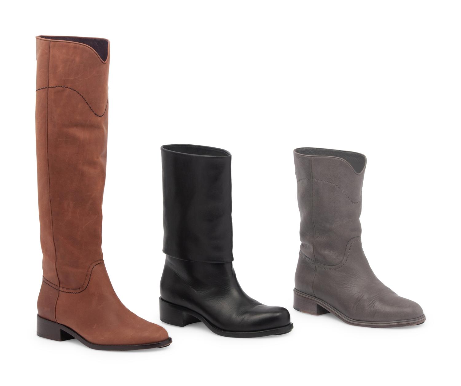 Three Pairs of Chanel Boots