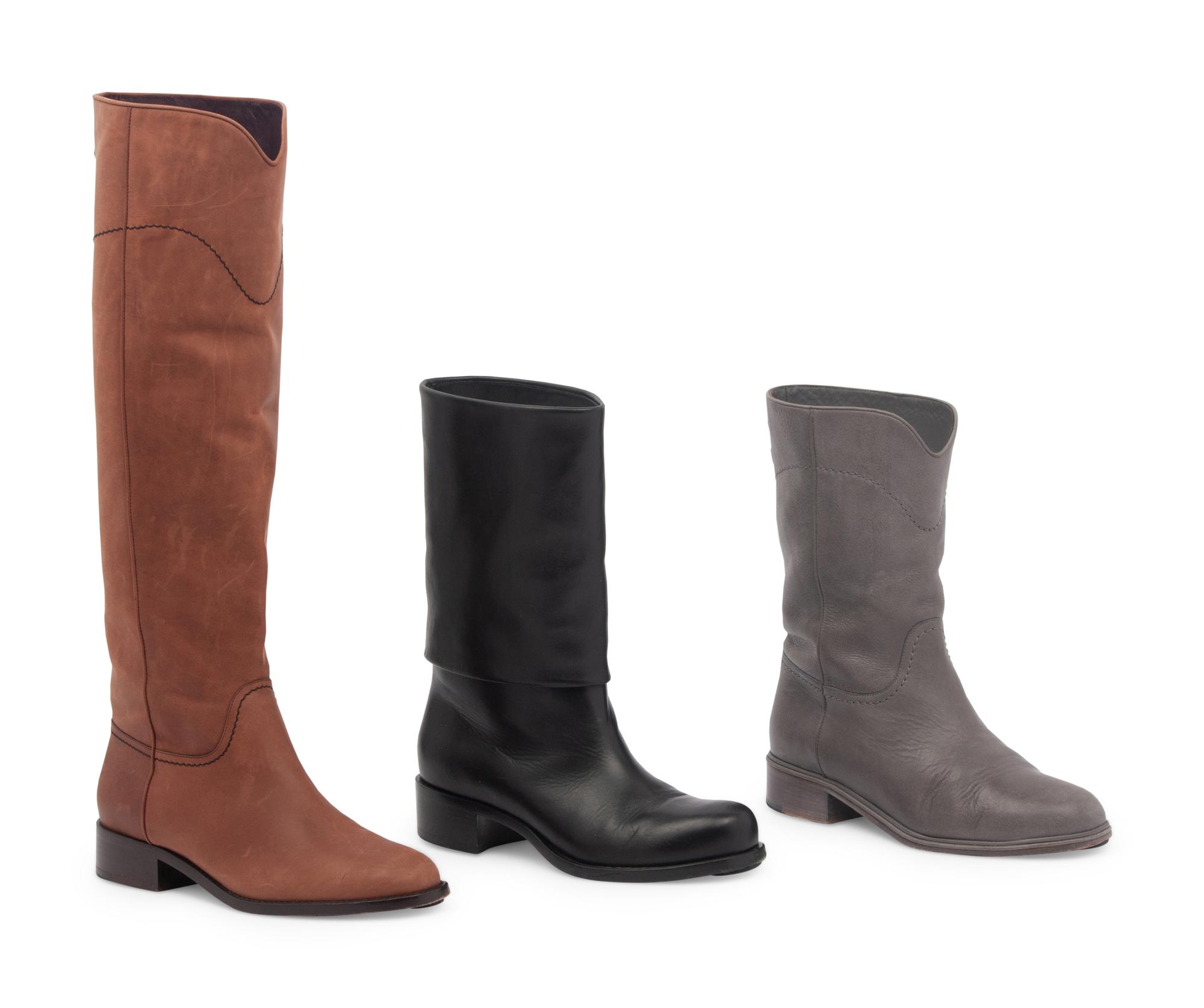 Three Pairs of Chanel Boots