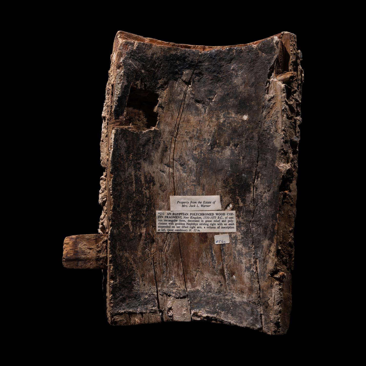 An Egyptian Polychrome Wood Fragment