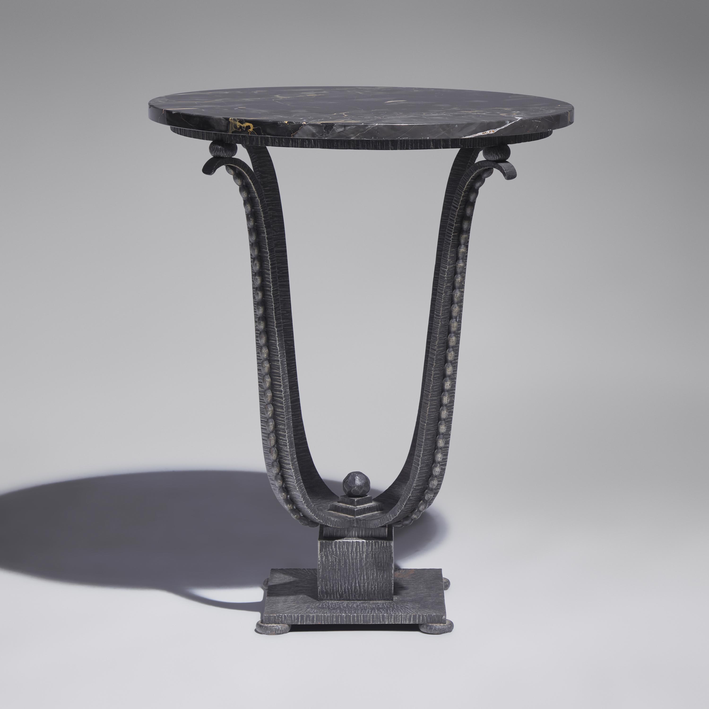 Edgar Brandt (French, 1880-1960) — French Art Deco End Table, c. 1925