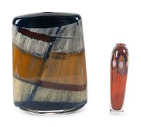 Two Studio Glass Vases — 20TH CENTURY