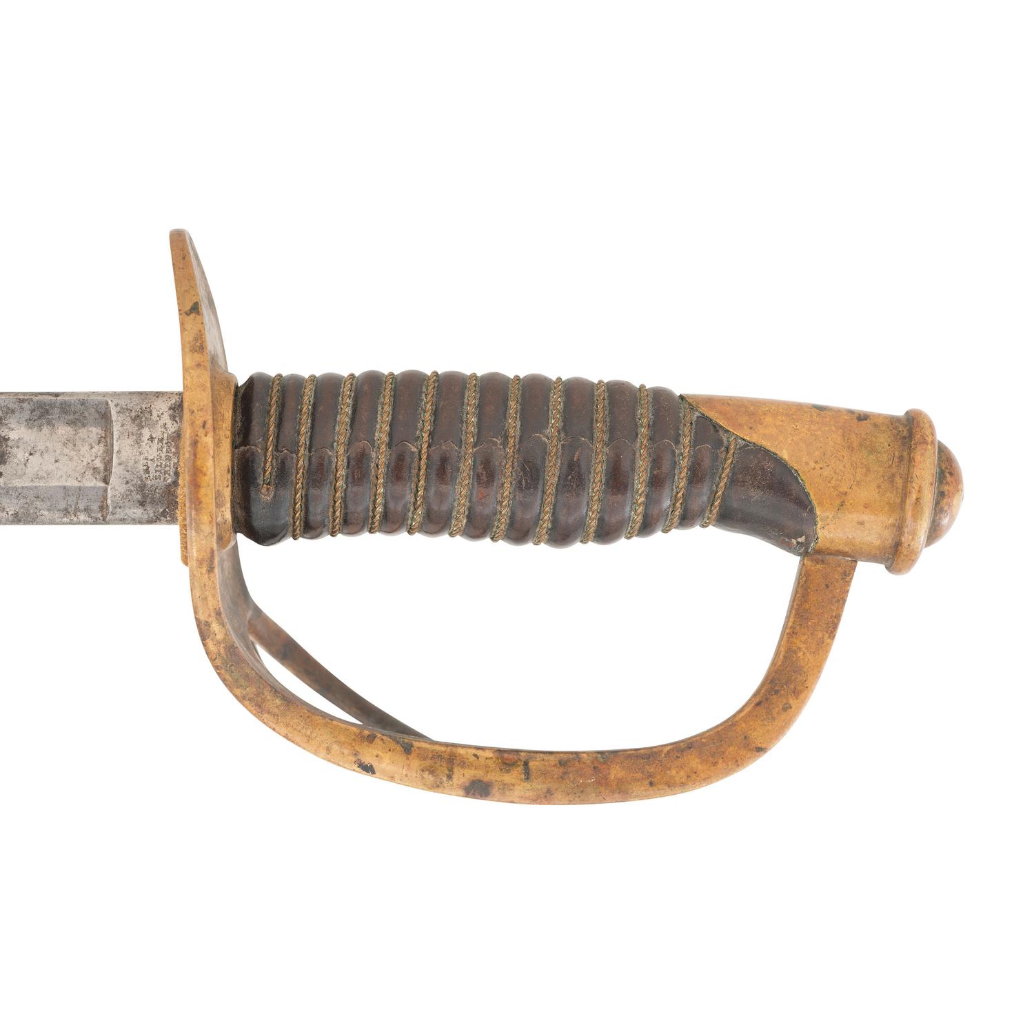 The Broken US Model 1860 Light Cavalry Saber of G.C. Sabine of the 1st DC Calvary, POW - Featured in North-South Trader Magazine