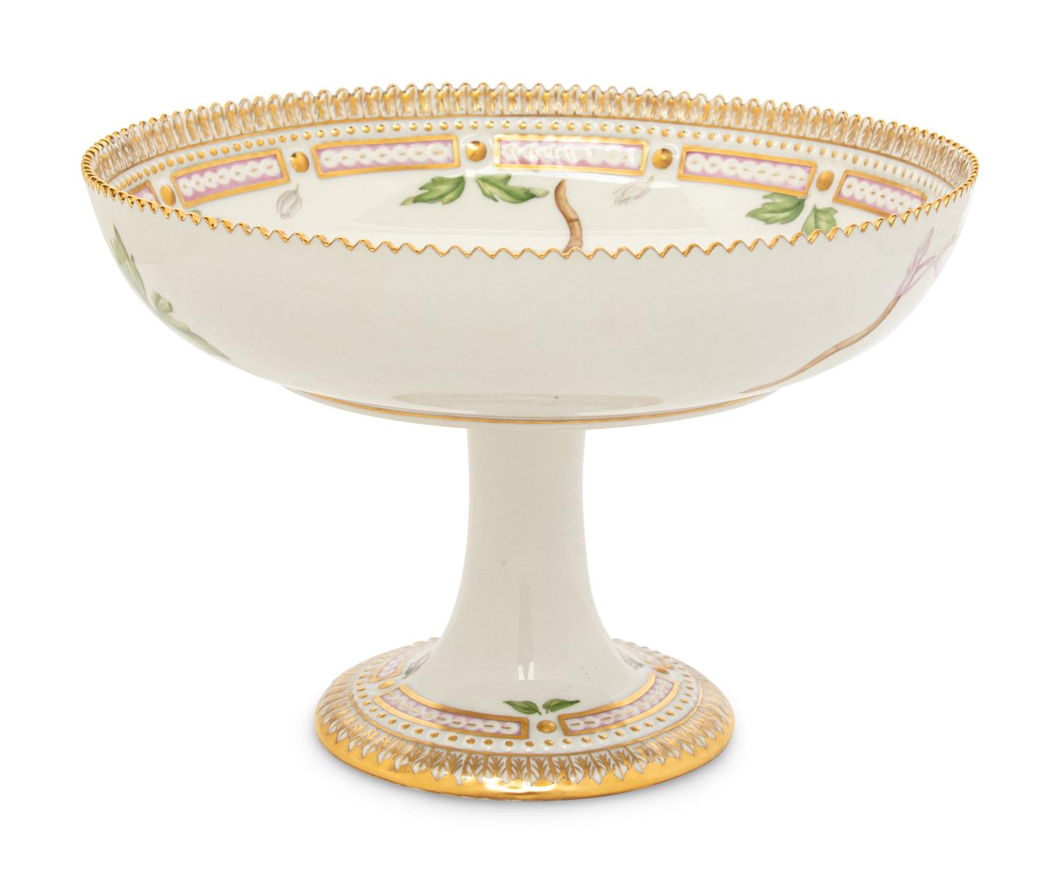A Royal Copenhagen Flora Danica Porcelain Tazza