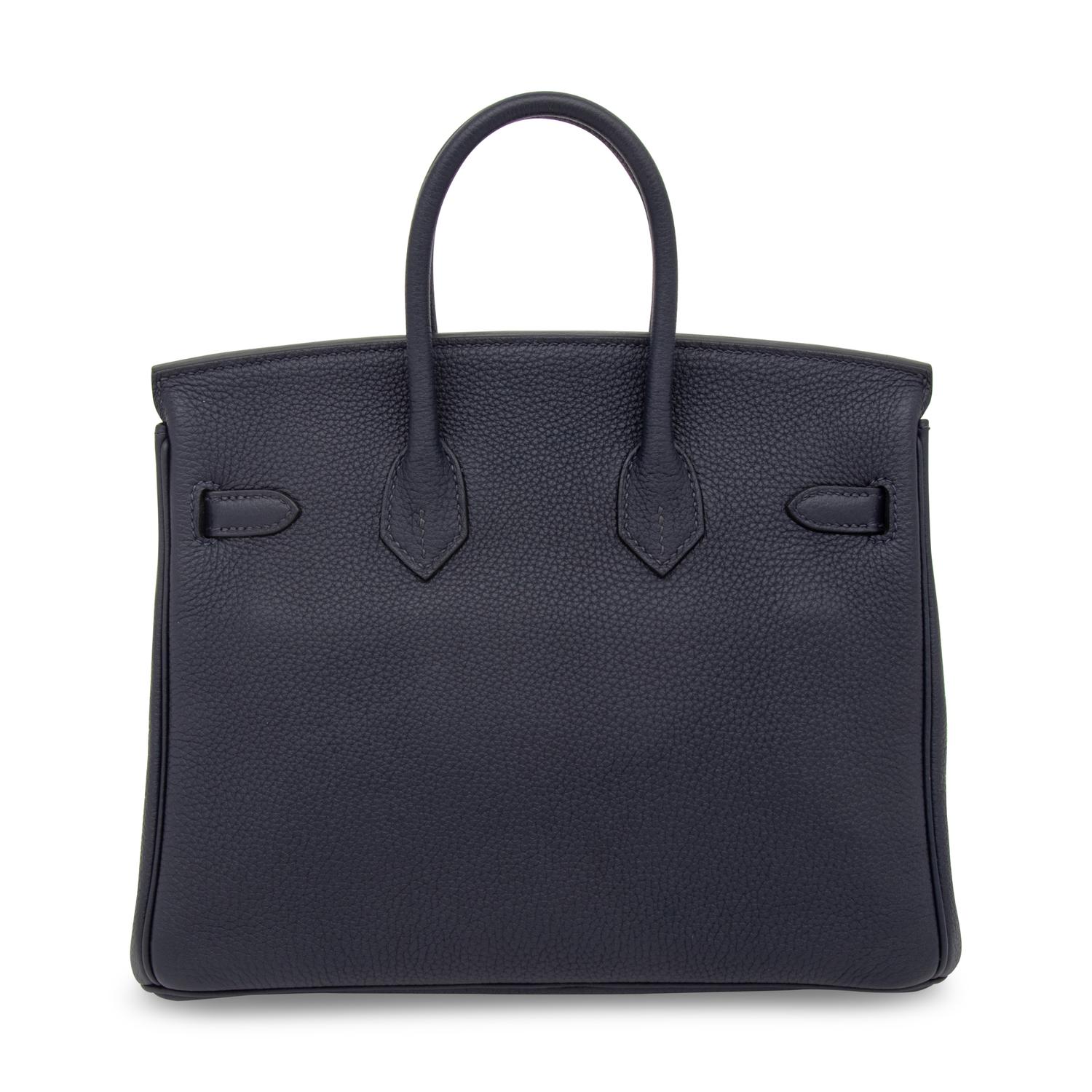 HERMÈS, BIRKIN 25 IN TOGO BLEU NUIT