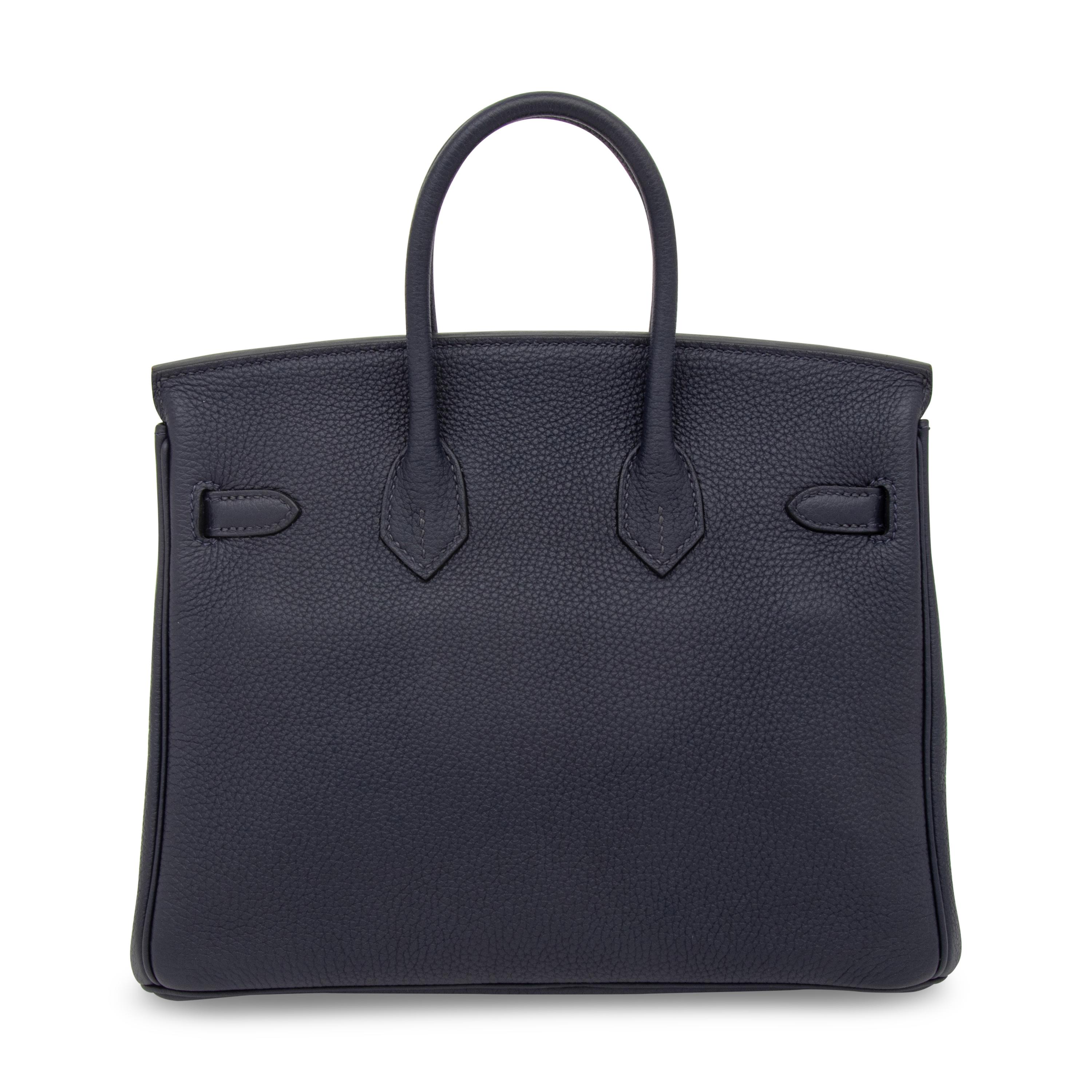 HERMÈS, BIRKIN 25 IN TOGO BLEU NUIT