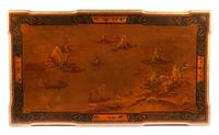 An English Painted and Giltwood Center Table Height 31 x width 54 x depth 30 1/2 inches. — 19TH CENTURY