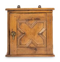 A Charles II Oak Spice Cabinet
