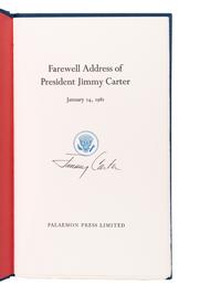 CARTER, James Earl (“Jimmy”). (b.1924). Farewell Address of President Jimmy Carter, January 14, 1981 . [Winston-Salem]: Palaemon Press Limited, 1981.