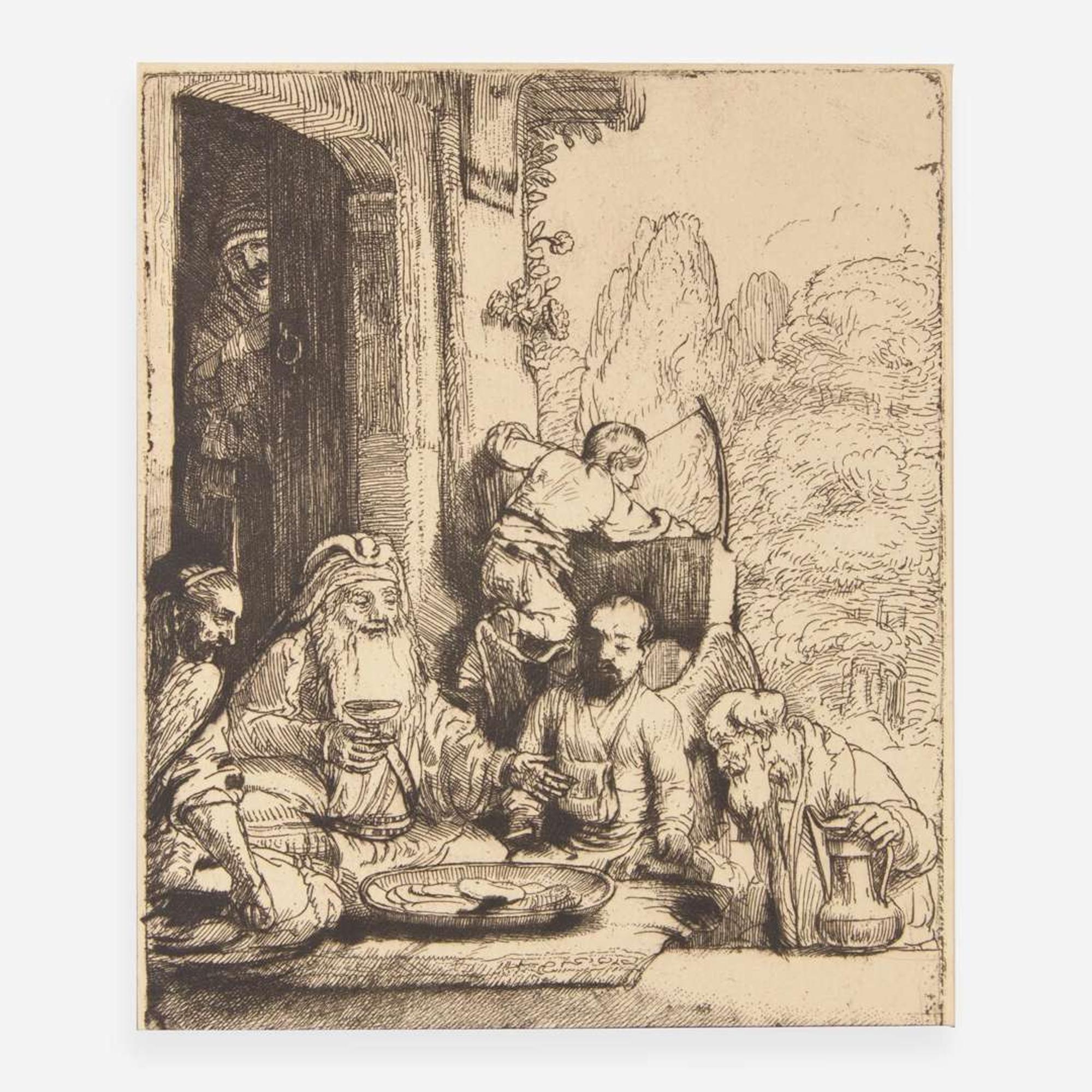 Rembrandt van Rijn (Dutch, 1606–1669) Abraham Entertaining the Angels