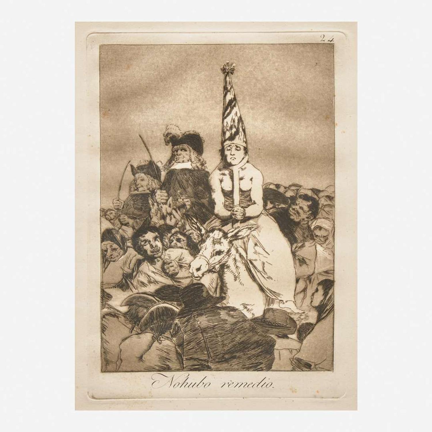 Francisco Goya (Spanish, 1746–1828) Hasta la Muerte (Plate 55 from 'Los Caprichos'); together with a Companion (2)